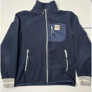 Kari Traa Rothe Mid Layer Sherpa Fleece Women's Size XS Blue Full Zip Jacket